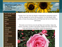 Tablet Screenshot of idealfarmandgarden.net